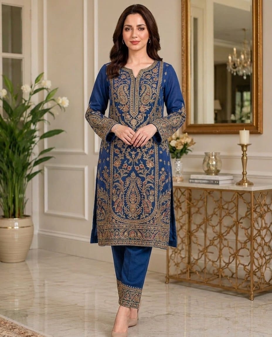 WOMEN EMBROIDERED 2PC